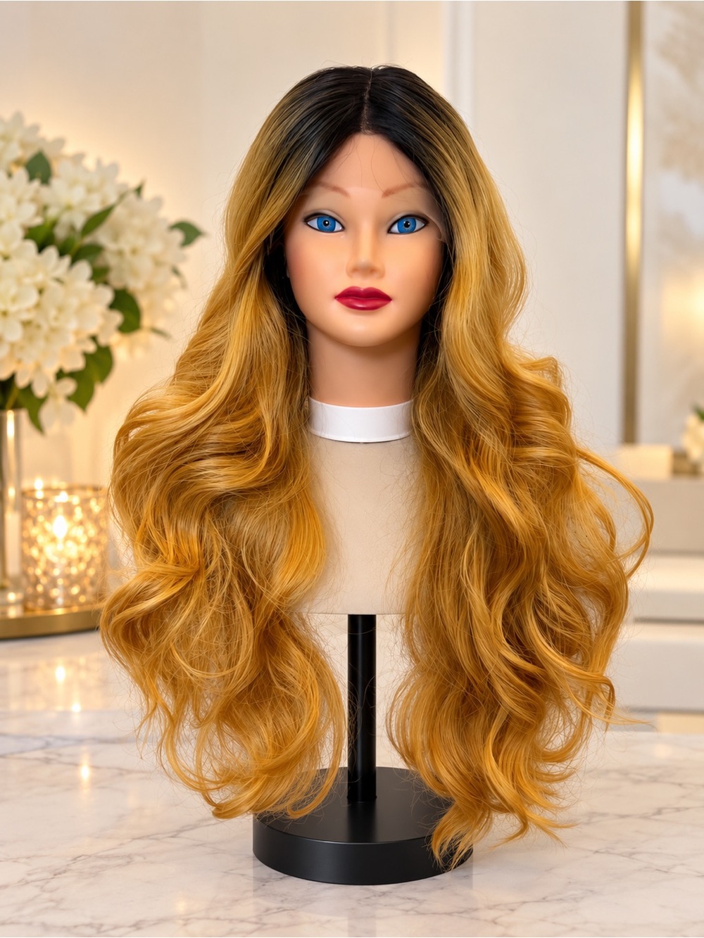 HD Lace Front Sensationnel Dashly Long Wavy Wig